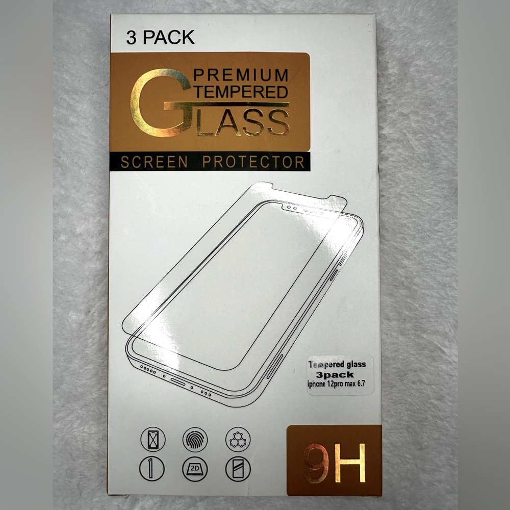 📱✨$5 when bundled- 2 Pack IPhone Screen Protector *2PACK*IPhone 12 PROMAX
